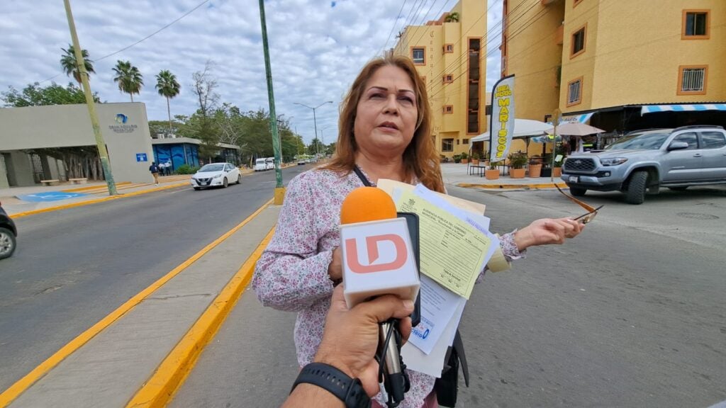 María Magdalena González Ramírez, integrante del comité de vecinos