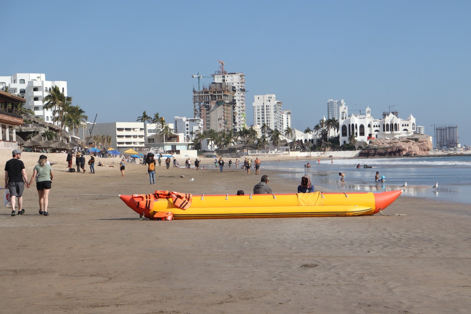 Banana en el mar de Mazatlán