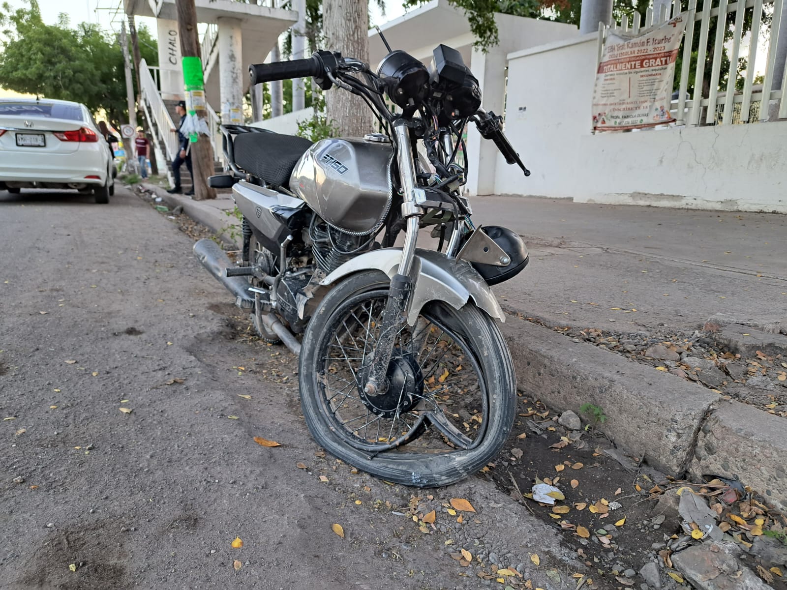 La motocicleta aparentemente tenía el número de serie manipulado.