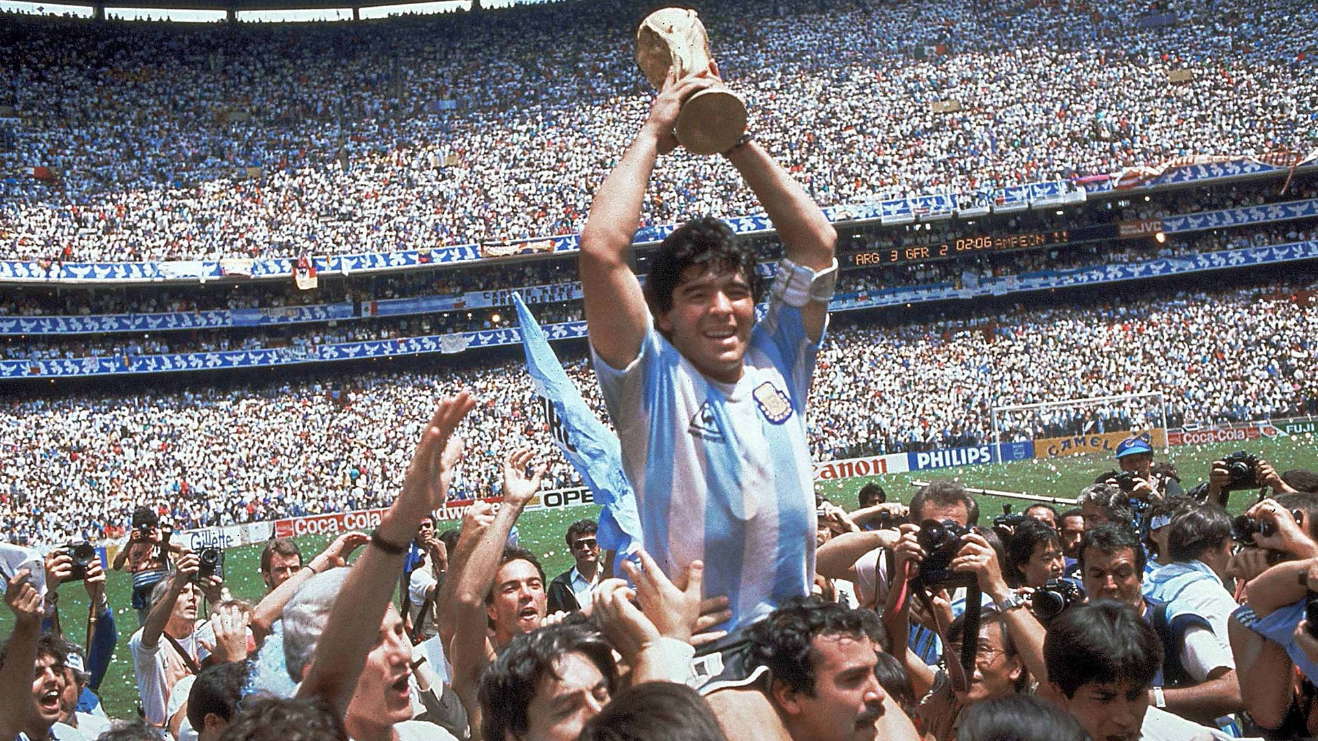 Estadio Azteca en el Mundial de 1986