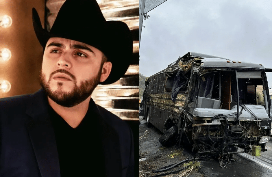 Músicos de Gerardo Ortiz sufren aparatoso accidente tumbo a Puebla