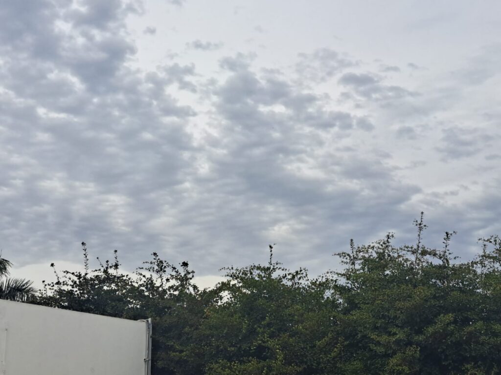nubosidad en la zona Norte de Sinaloa