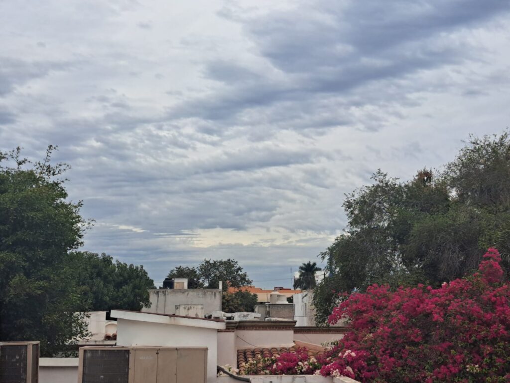 nubosidad en la zona Norte de Sinaloa