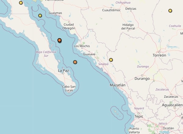 Parte del mapa de México