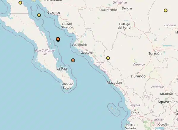 Parte del mapa de México