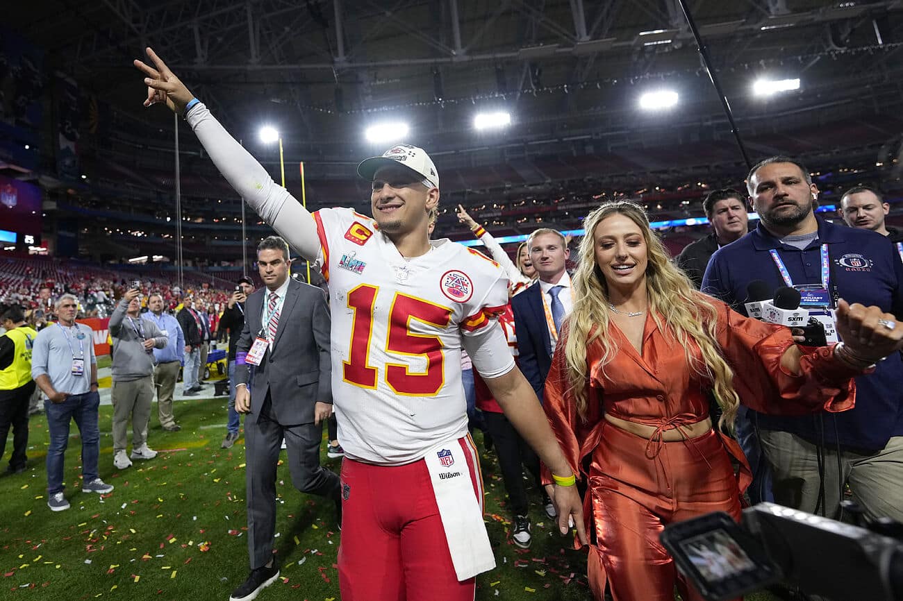 Así ha celebrado Brittany Matthews las victorias de su esposo, Patrick Mahomes