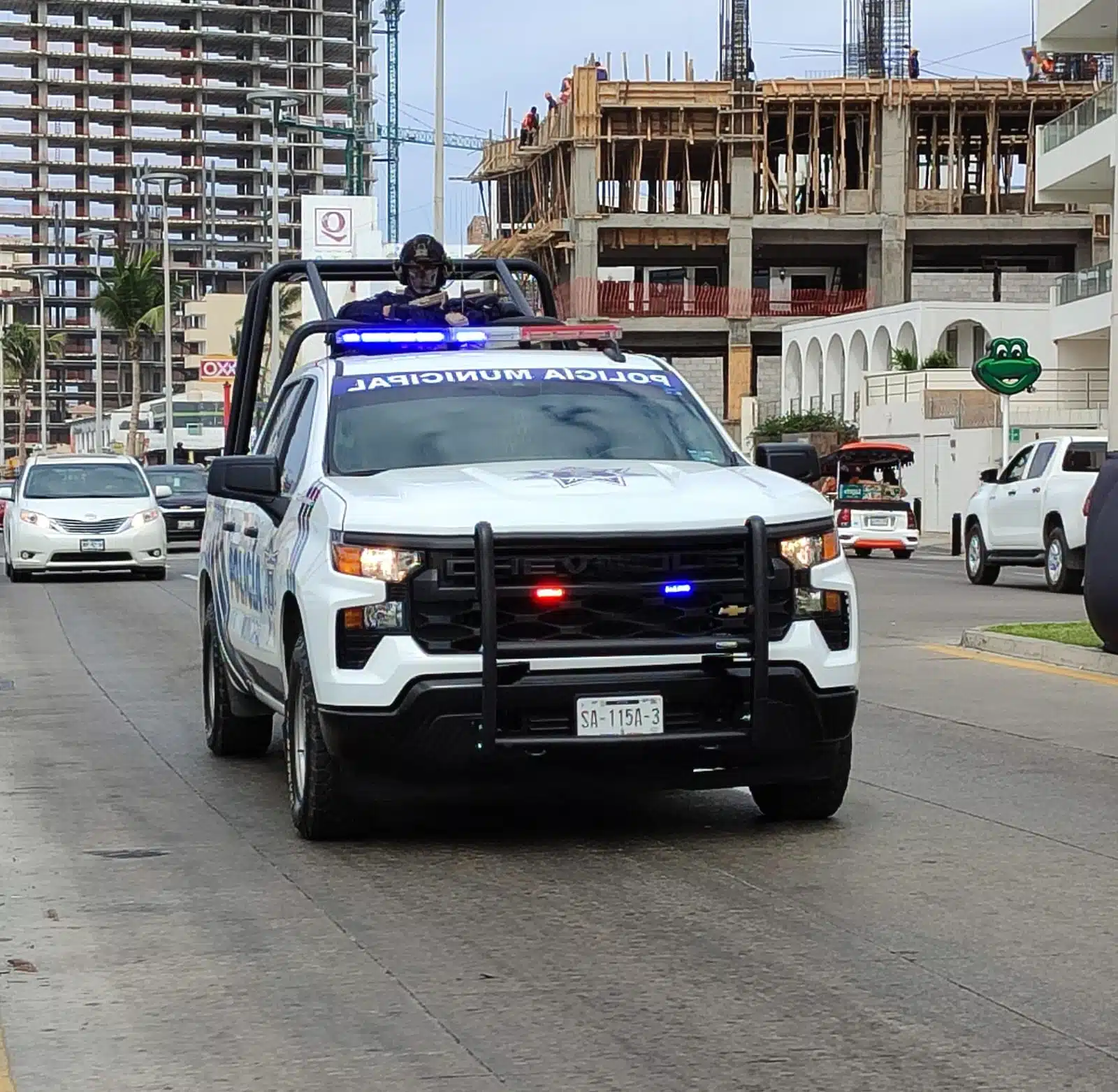 Patrulla de la Policía Municipal de Mazatlán