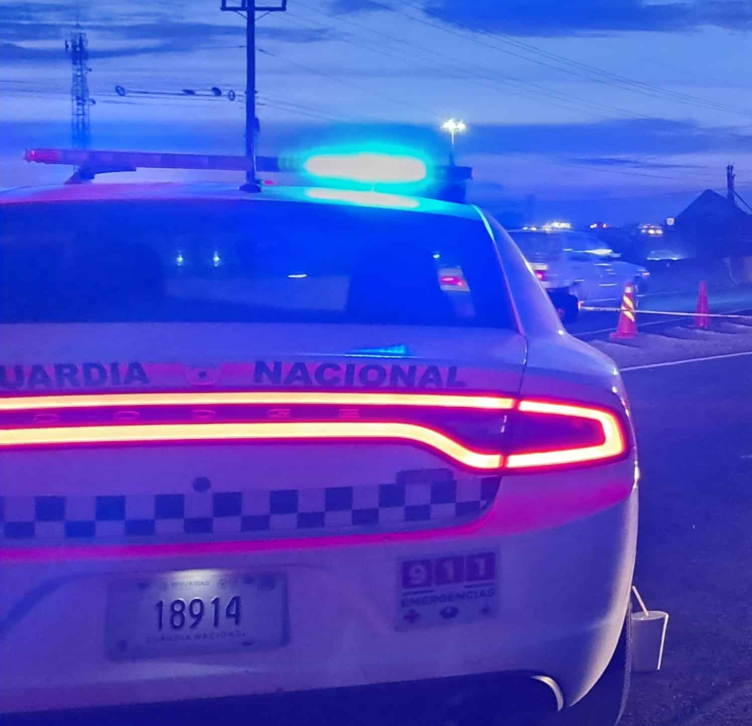 Policías y agentes de la Guardia Nacional División Caminos realizaron operativos.