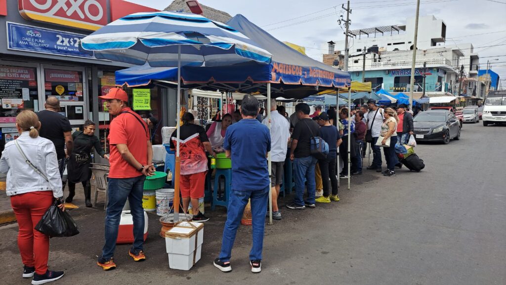 Unión de Camaroneras, mejor conocidas como las “changueras”, ubicadas en la calle Aquiles Serdán en Mazatlán.