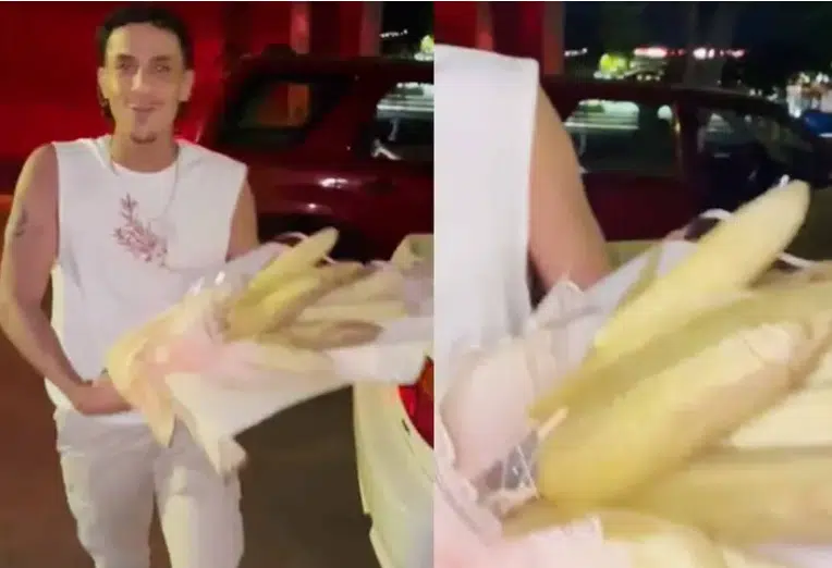 Joven se hace viral por regalar ramo de elotes a su mejor amiga