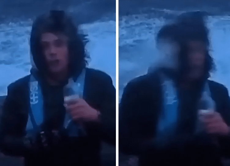 Pez golpea a reportero durante transmisión en Noruega