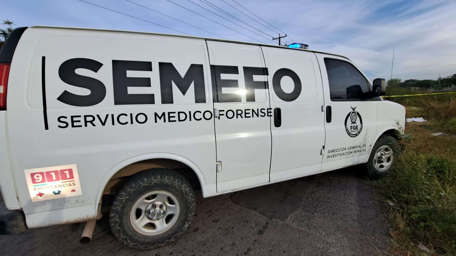 SEMEFO en el lugar del hallazgo