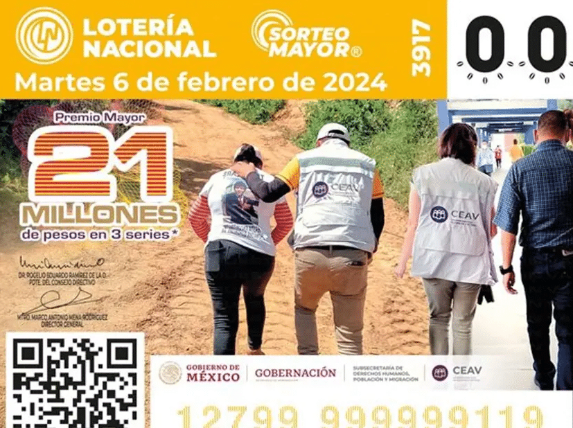 Resultados Sorteo Mayor 3917 de la Lotería Nacional