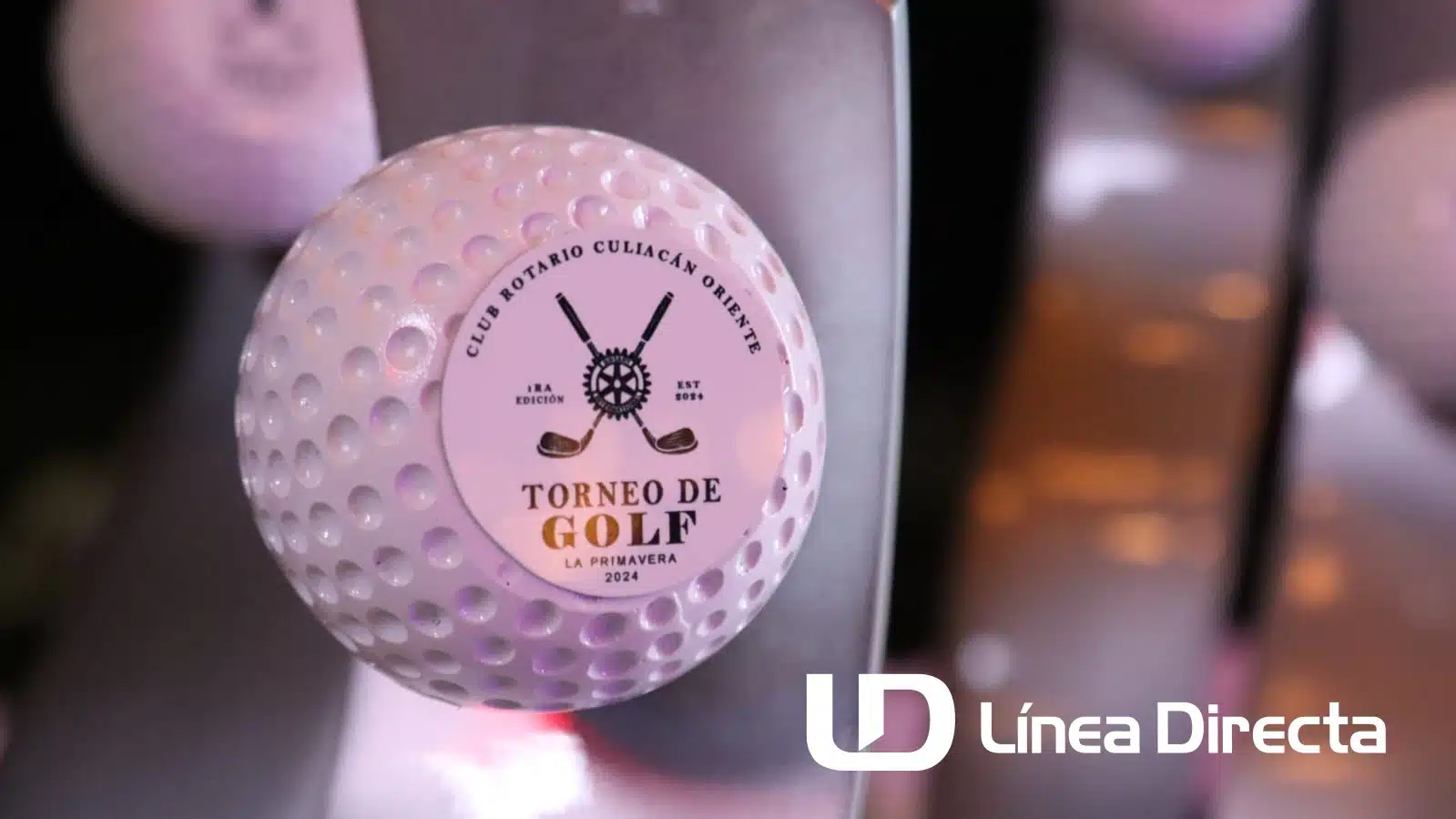 Pelota del trofeo del torneo de Golf Rotario en Culiacán