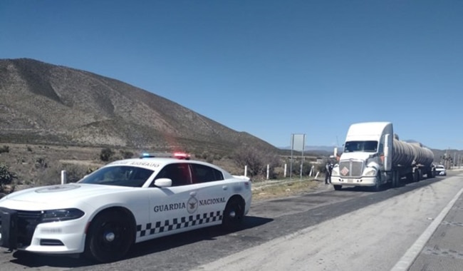 Tractocamión con huachicol