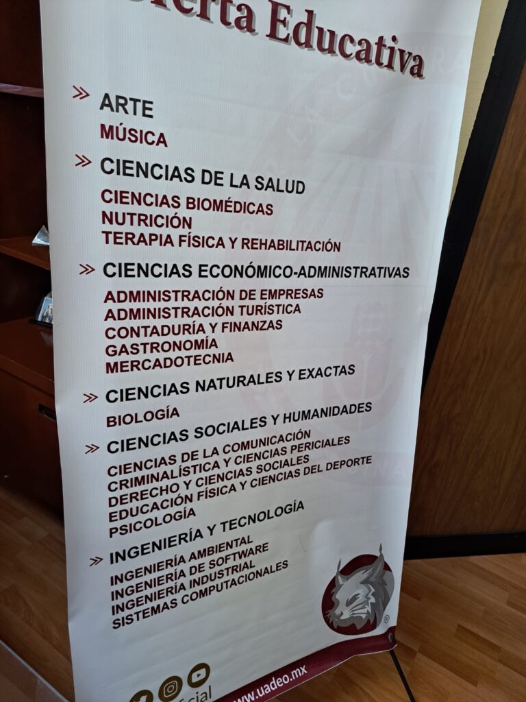 Oferta educativa UAdeO Unidad Los Mochis