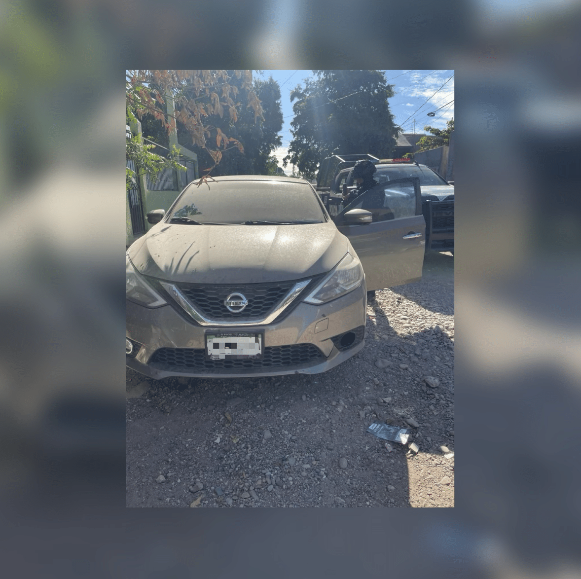 Vehículo robado en Chihuahua y fue recuperado en Culiacán