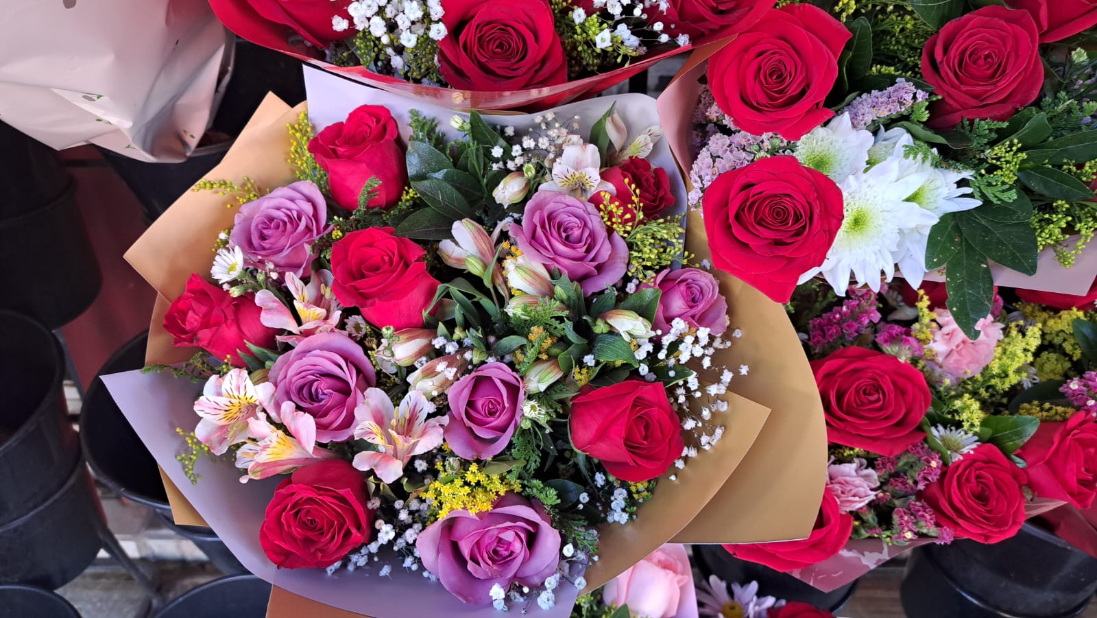 Ramos de flores en San Valentín