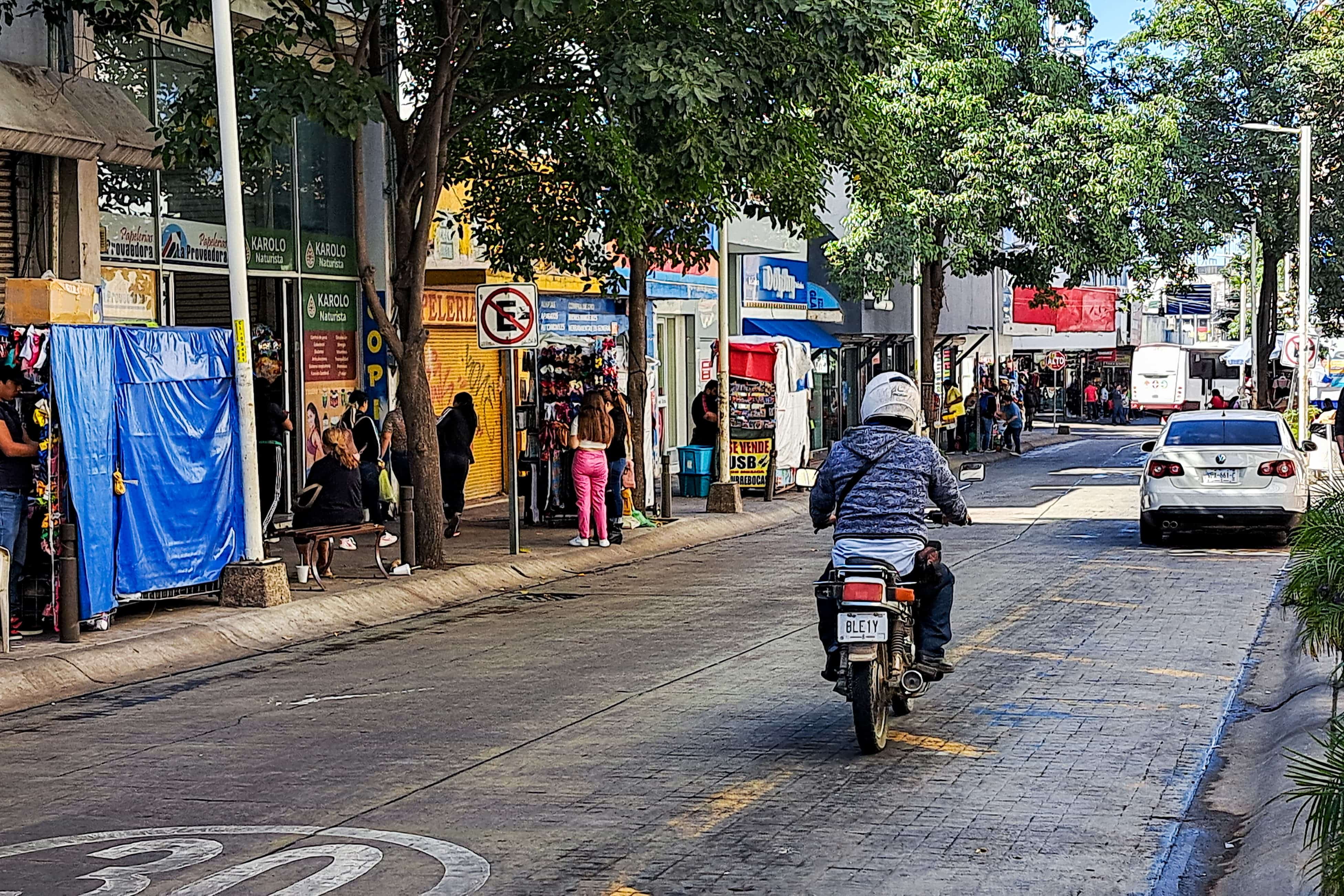 Zona de comercios en Culiacán
