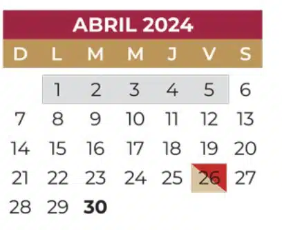 Calendario oficial SEP 