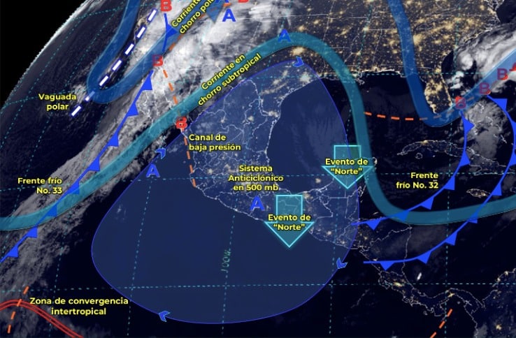 Imagen del clima en México