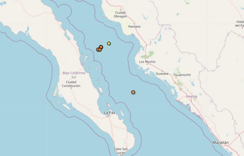 Mapa de sismos