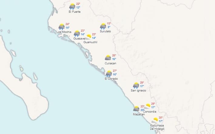 MApa de Sinaloa 