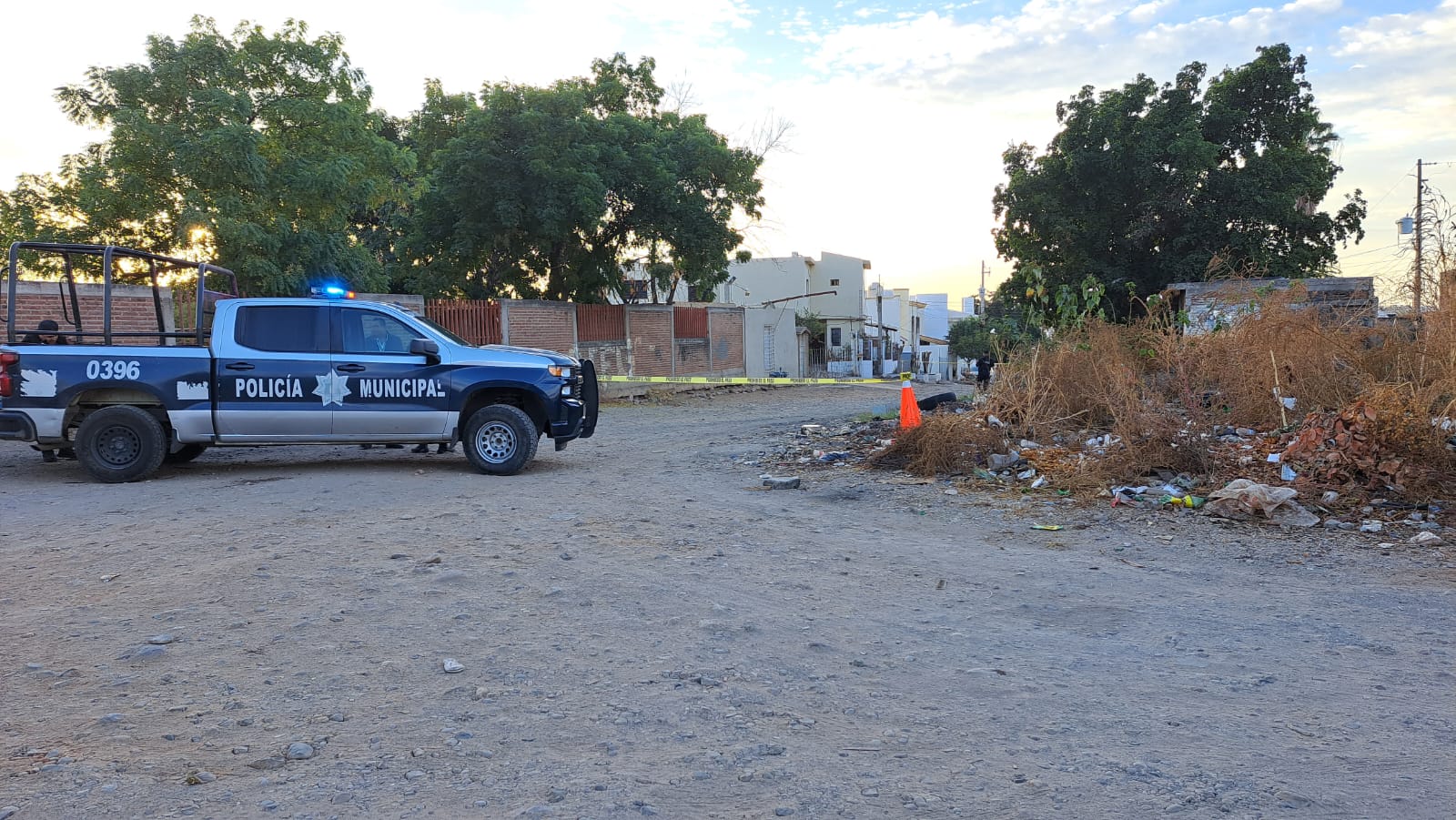 Baldío y policía municipal