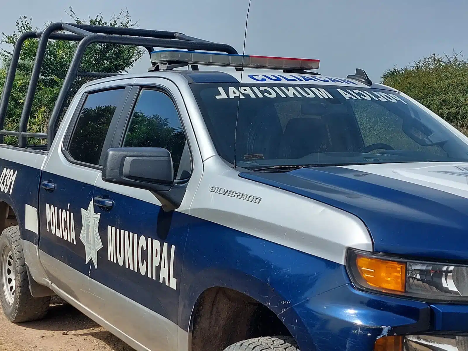 Patrulla de la Policía Municipal en Culiacán