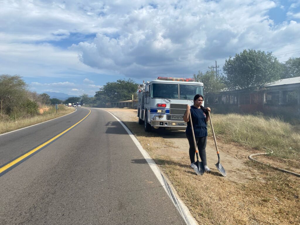 Bombera muerta en Concordia