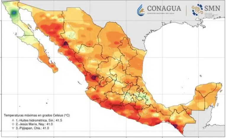 Tabla pronóstico del clima