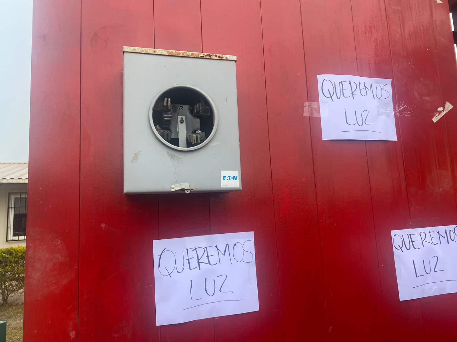 Caja de medidor sin luz
