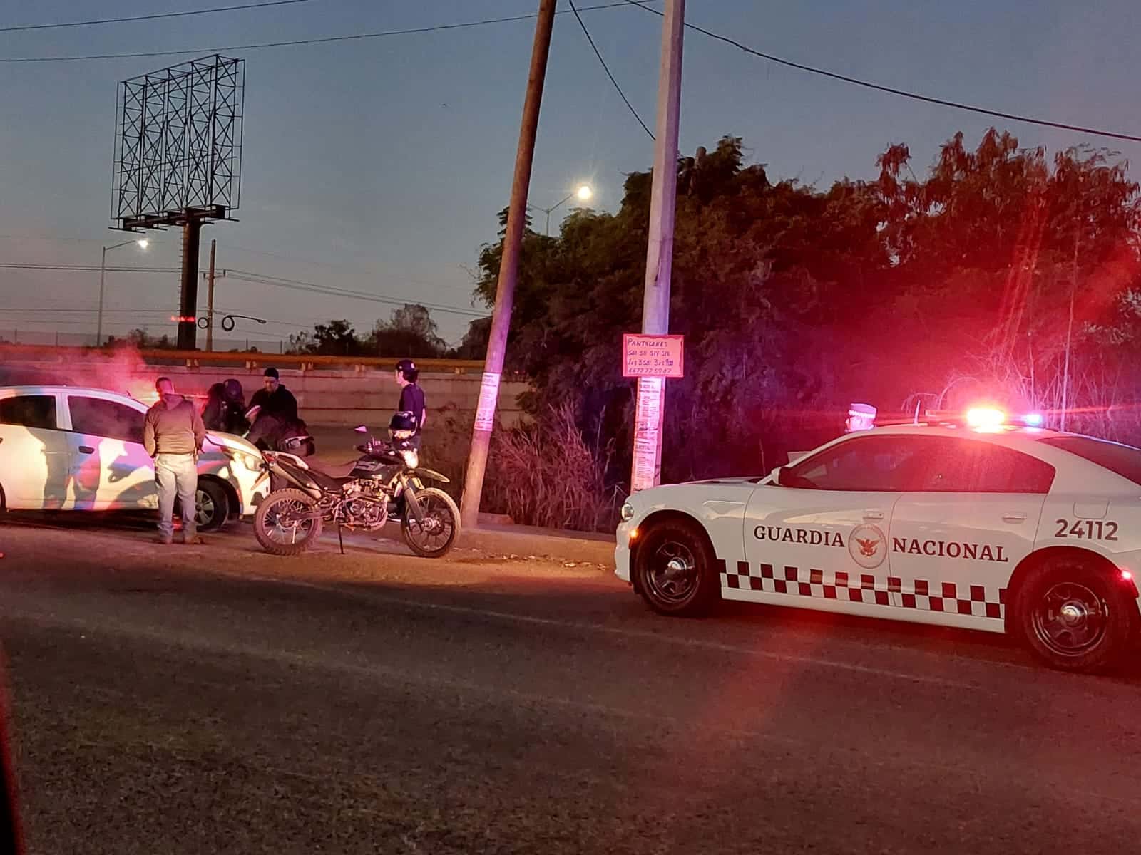 Carro chocado en Culiacán