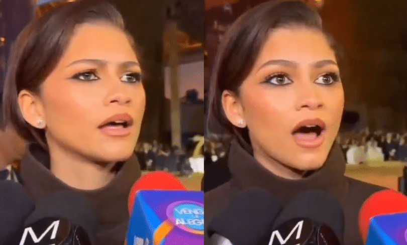Critican a reportero por su mala entrevista en inglés a Zendaya