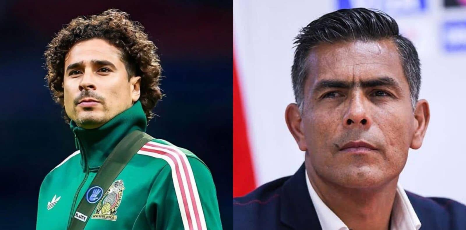 A la izquierda “Memo” Ochoa. A la derecha Oswaldo Sánchez