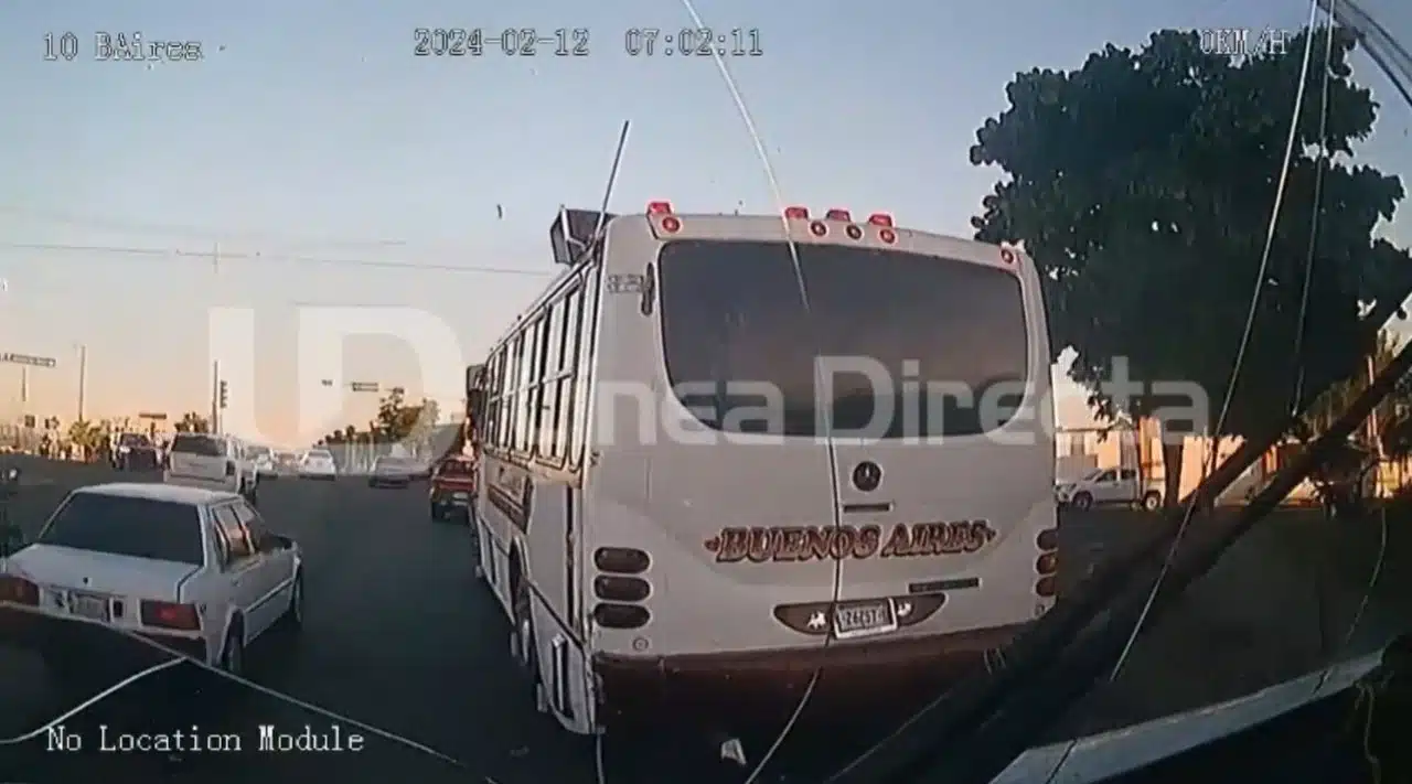 Video de choque de camión urbano