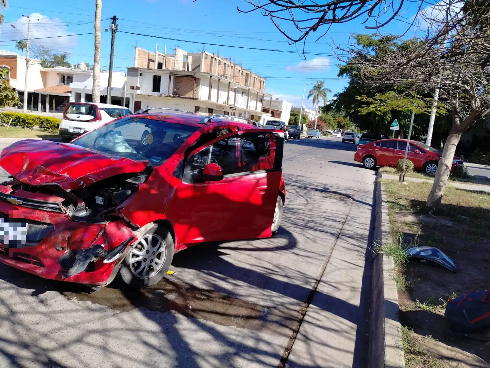 Auto tras choque