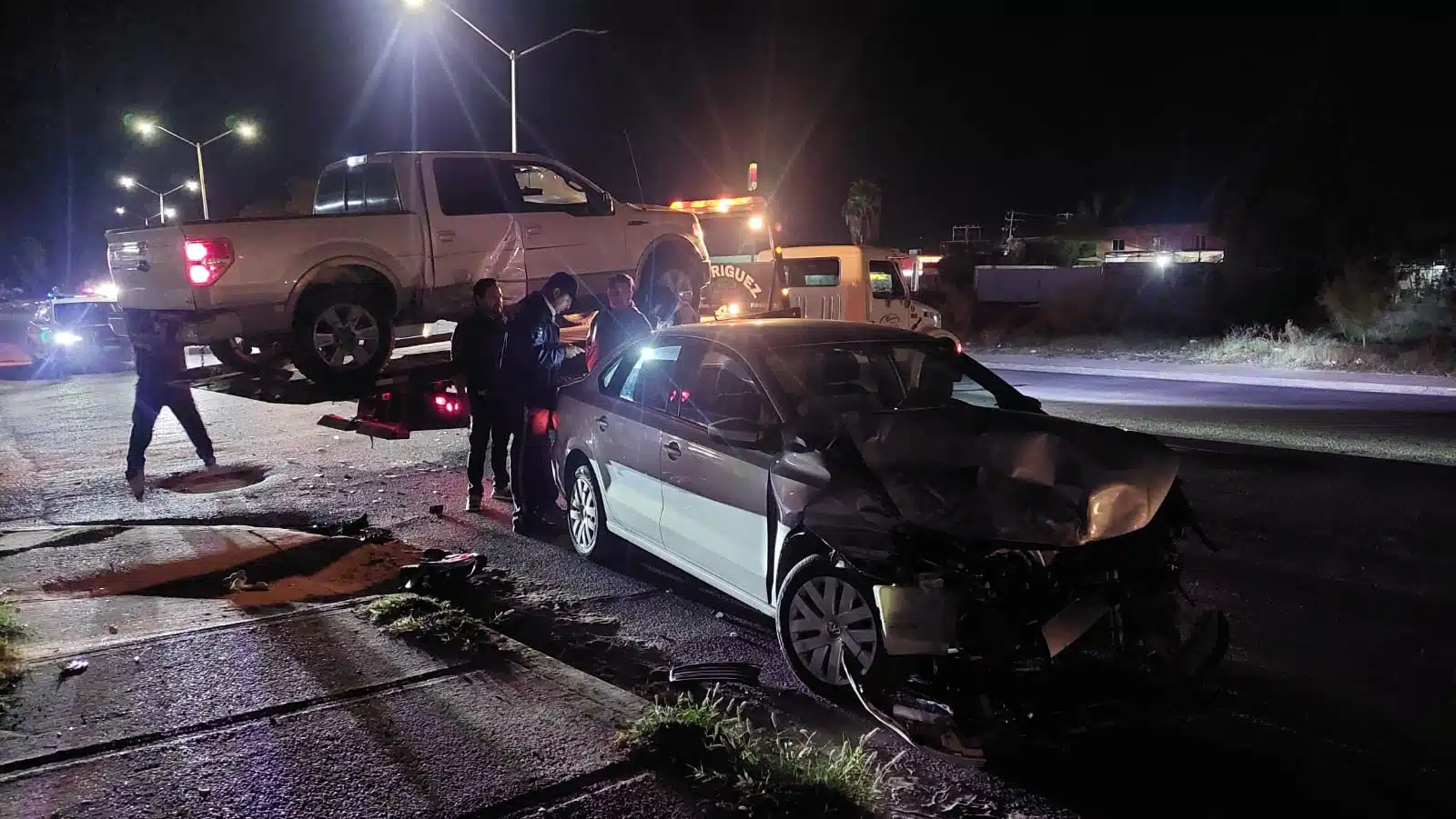 Los vehículos involucrados en el accidente resultaron con daños.