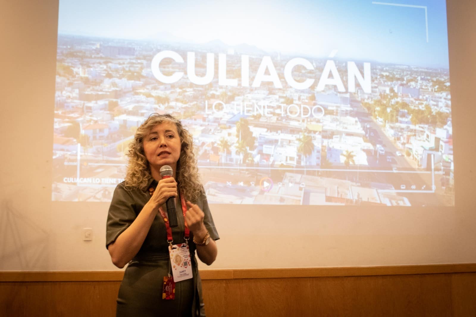 Janeth Faviola Tostado Noriega, secretaria de Desarrollo Económico de Sinaloa, en el World Meetings Forum de este año