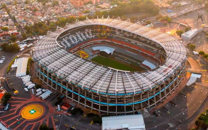 Vista aérea del Estadio Azteca