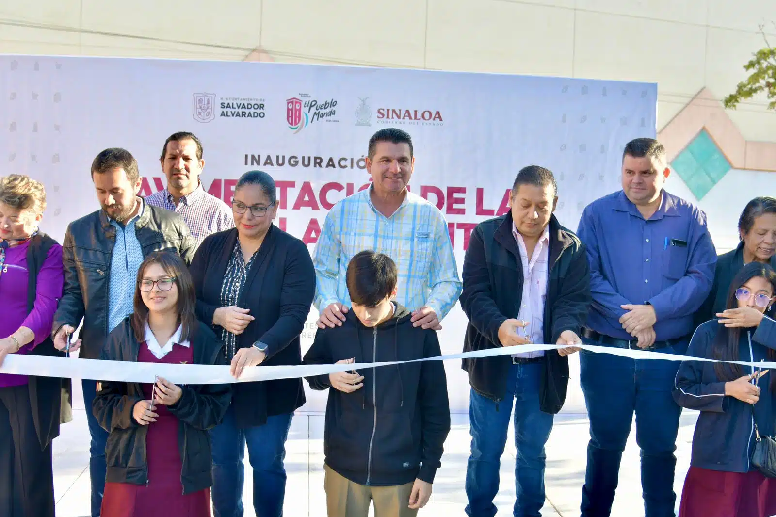 Inauguración de la obra de pavimentación en concreto hidráulico de la avenida de la Juventud