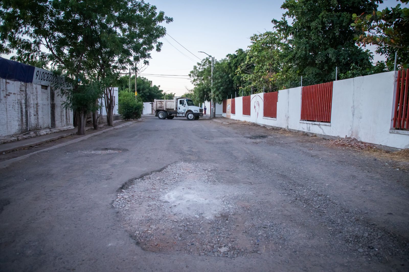 Obra de pavimentación