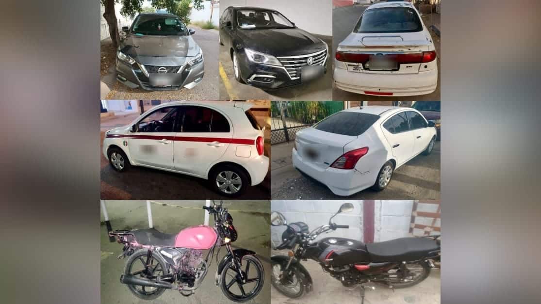 Vehículos con reporte de robo en Culiacán