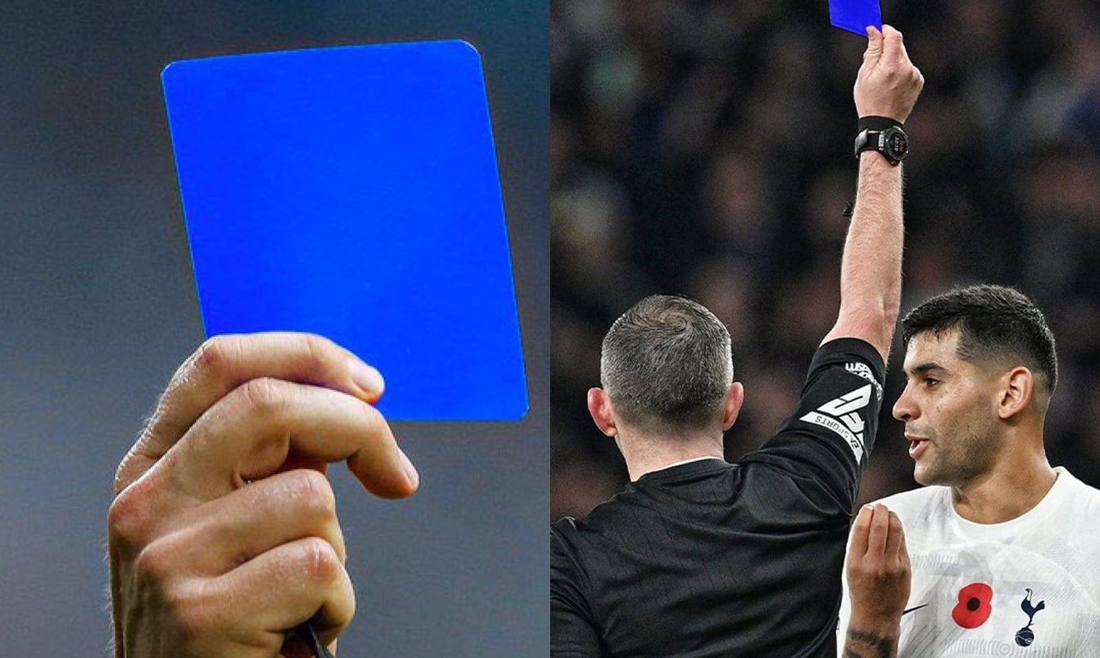 Tarjeta azul en el futbol