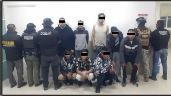 Delincuentes detenidos en Edomex