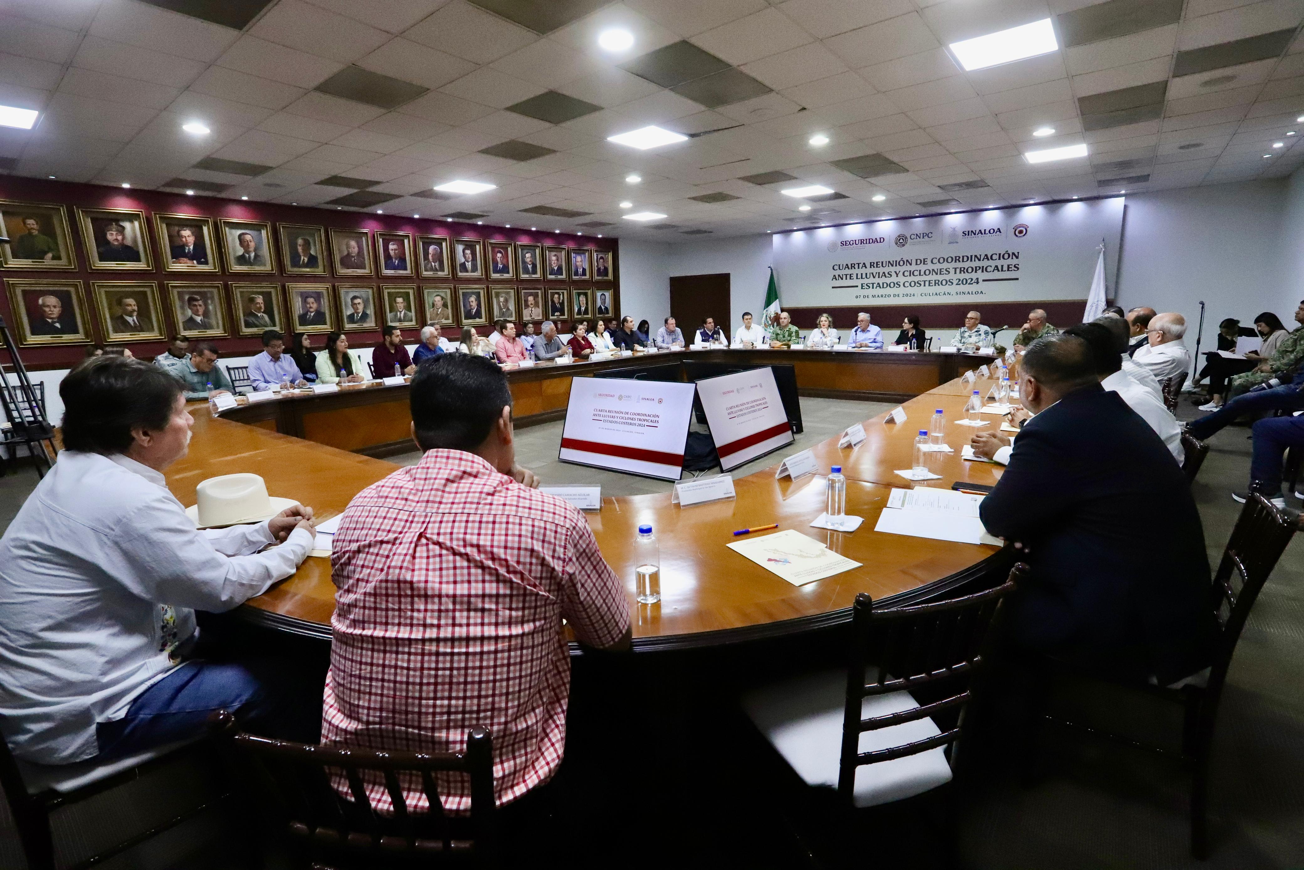 Cuarta reunión de coordinación ante lluvias y ciclones tropicales