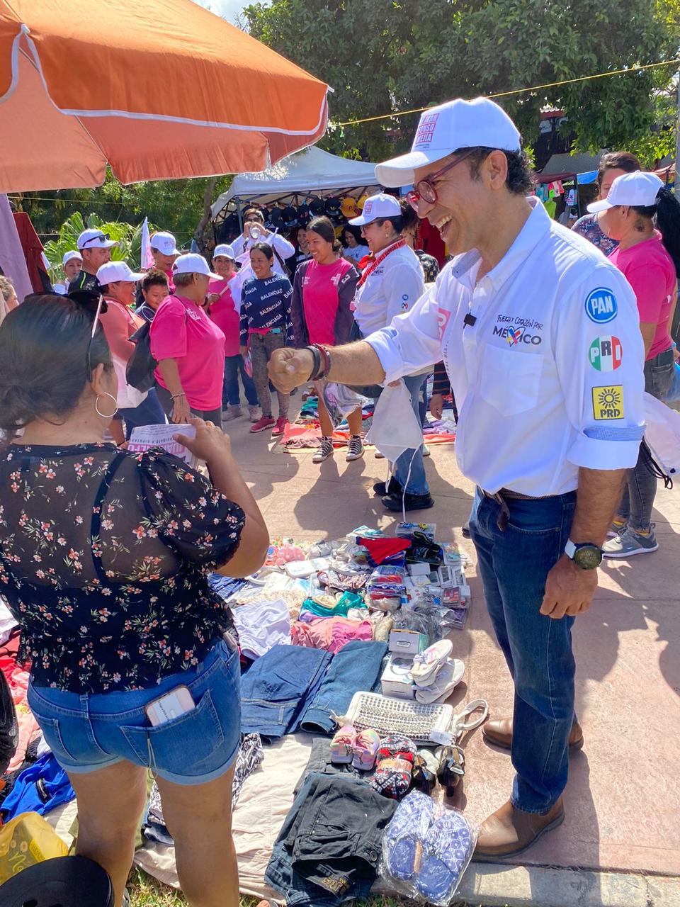 Recorrido de Juan Alfonso Mejía en la colonia Benito Juárez