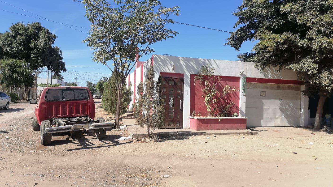 Casa donde fue encontrado el hombre sin vida