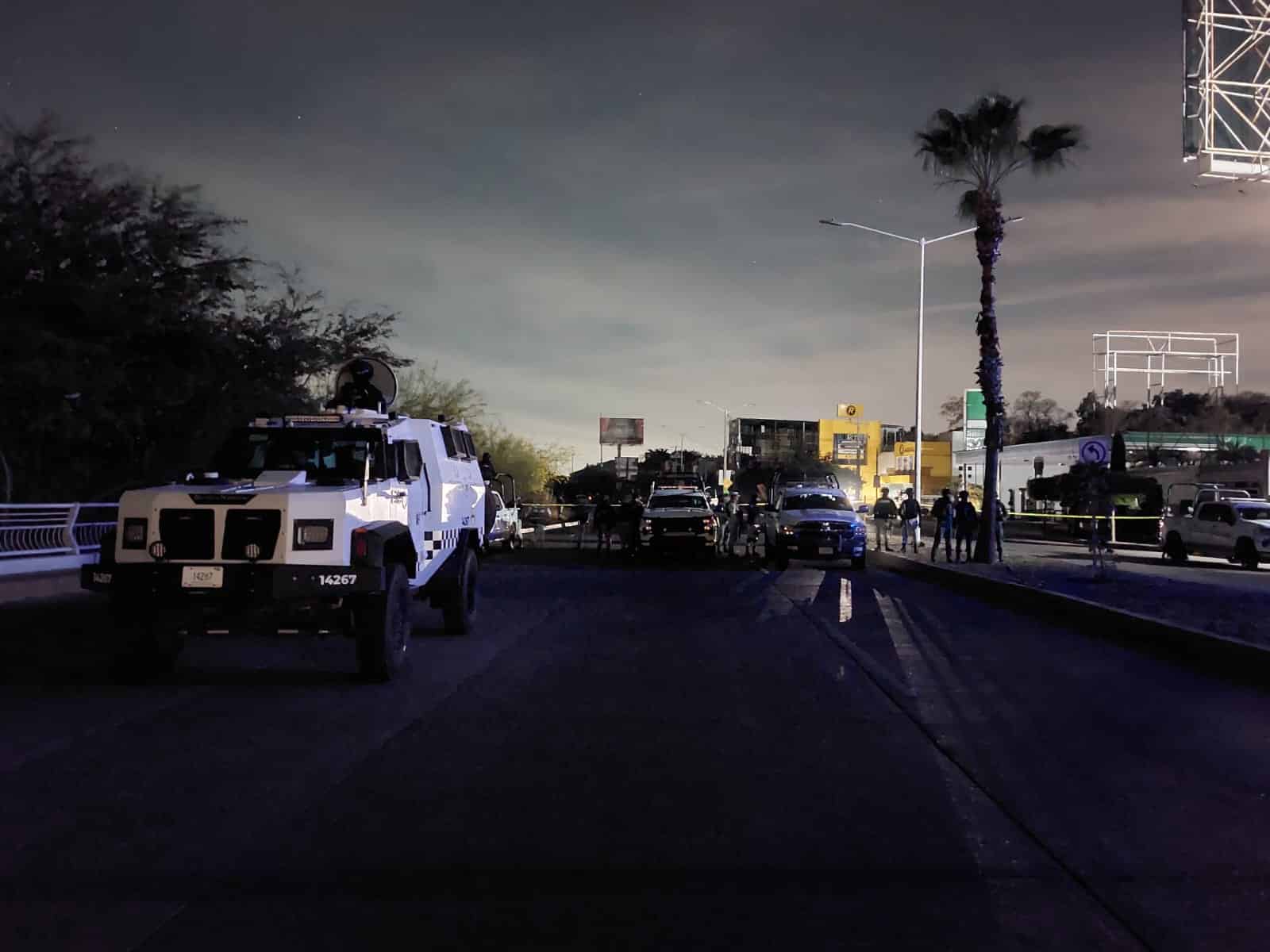 Zona donde se registró el intercambio de balas entre elementos de la Guardia Nacional y civiles armados