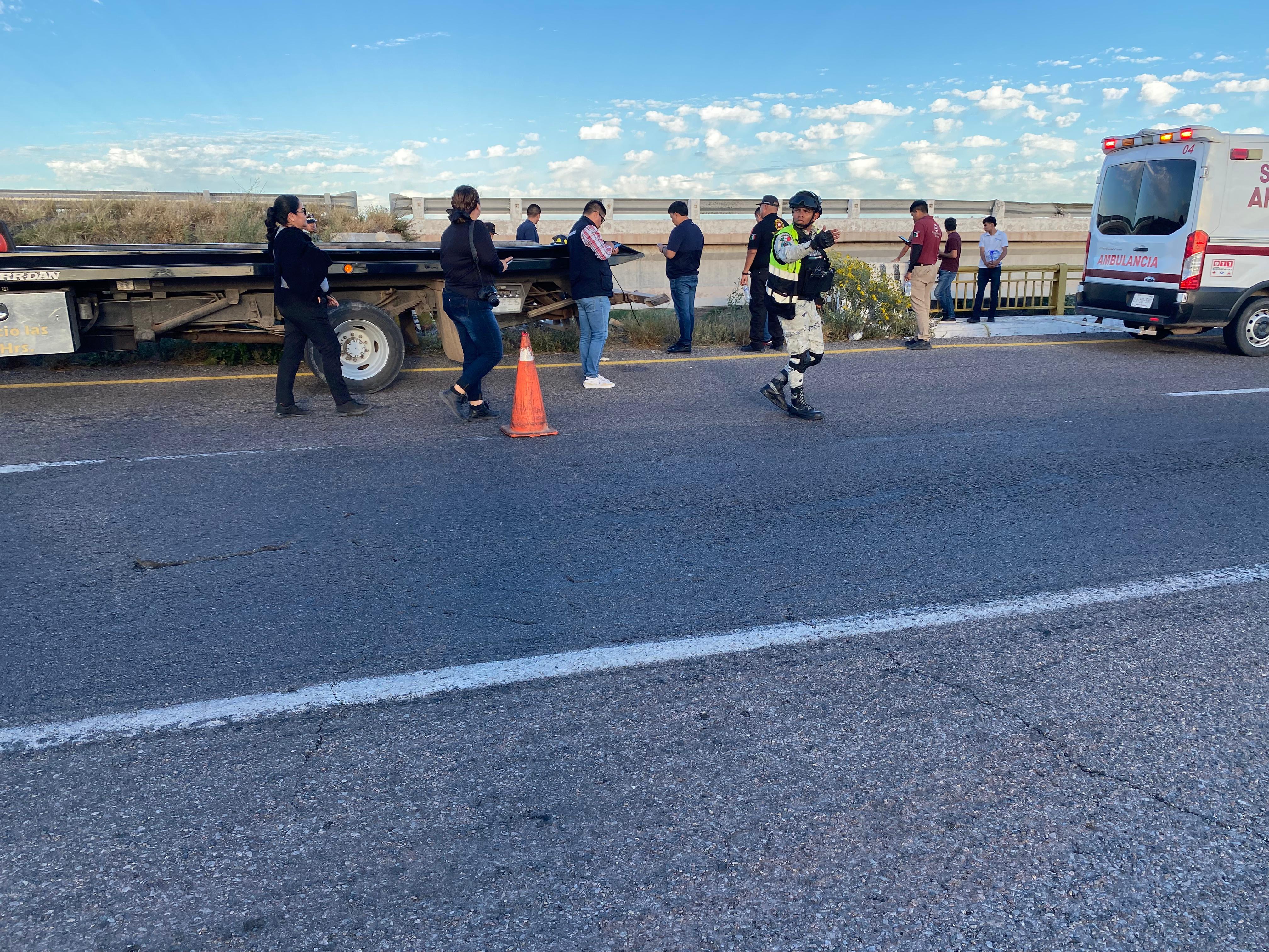 El accidente ocurrió en las inmediaciones del ejido Chihuahuita, El Carrizo.